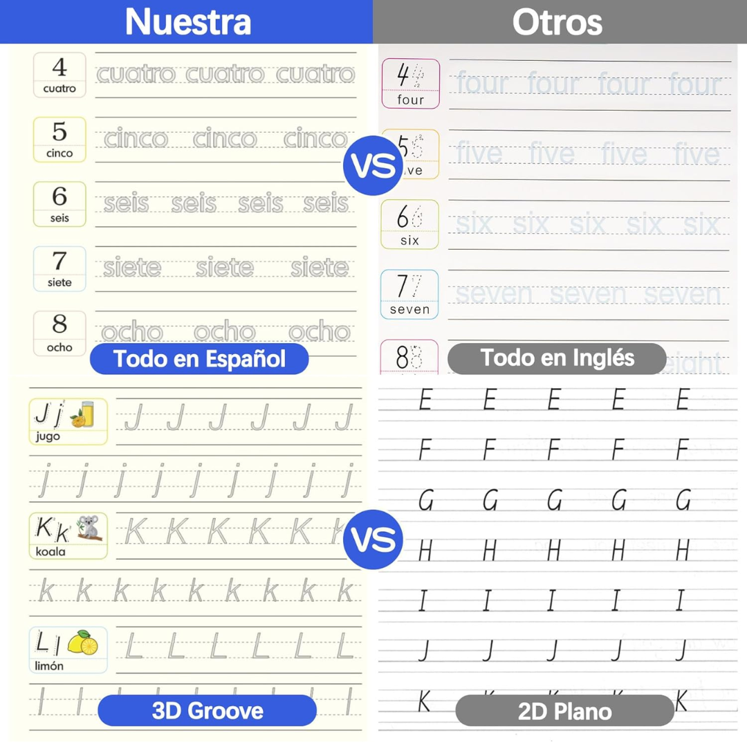 Cuaderno mágico de escritura para Niños